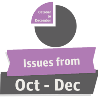 Issues from Oct – Dec 2003
