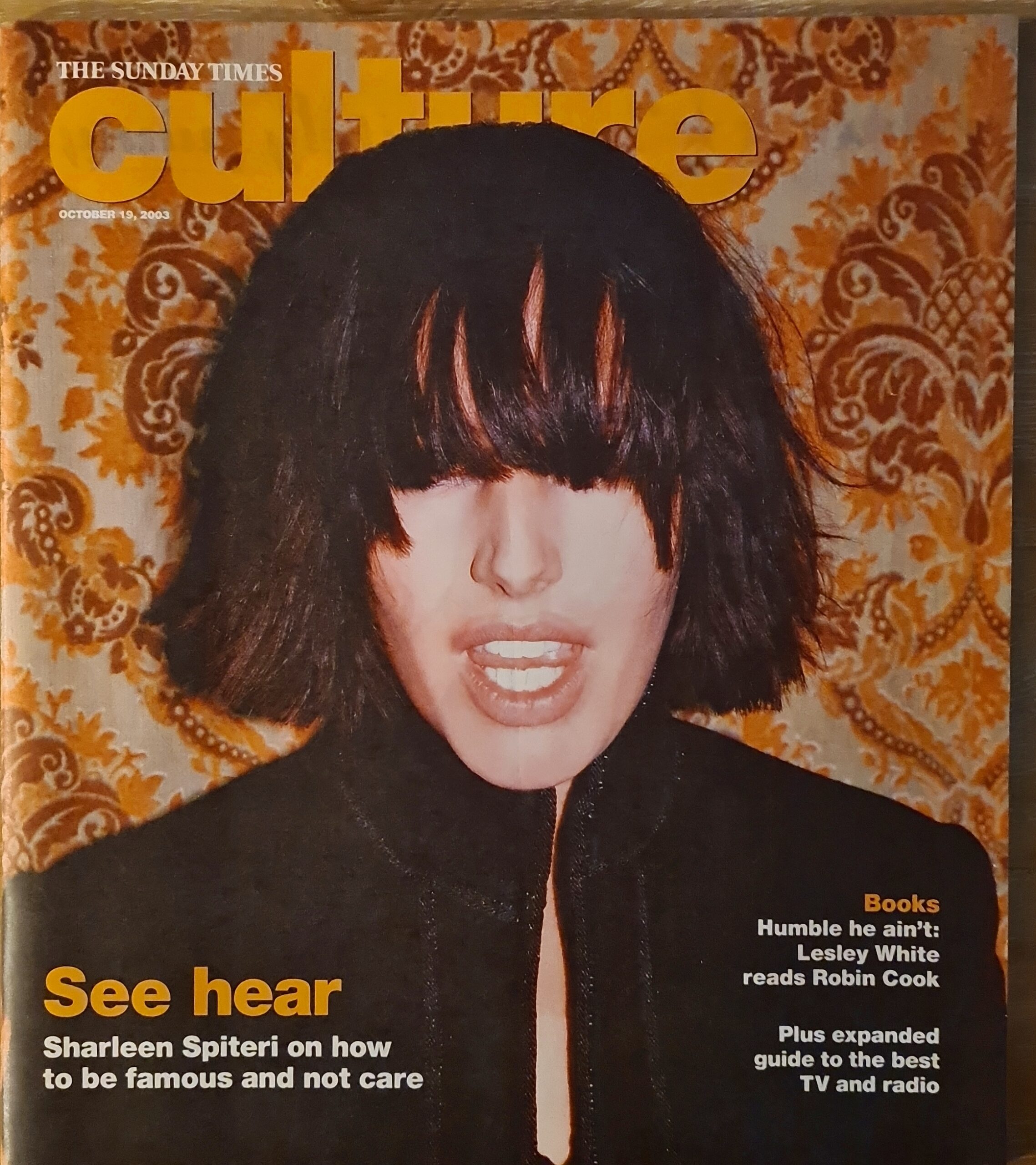 Sunday Times Culture Magazine October 19th 2003 – Suntimes.co.uk