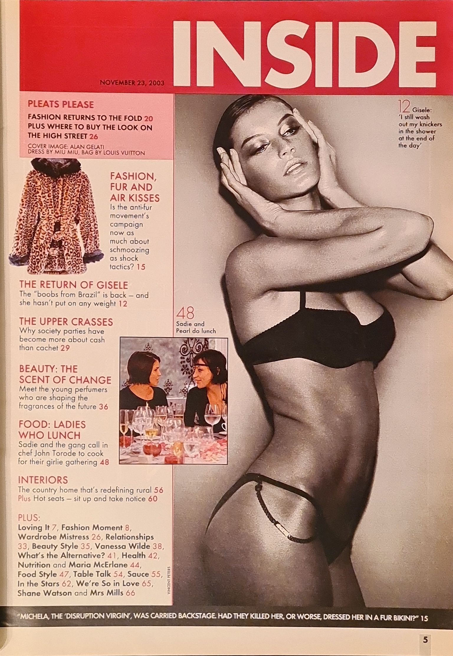 Sunday Times Style Magazine November 23rd 2003 - Image 3
