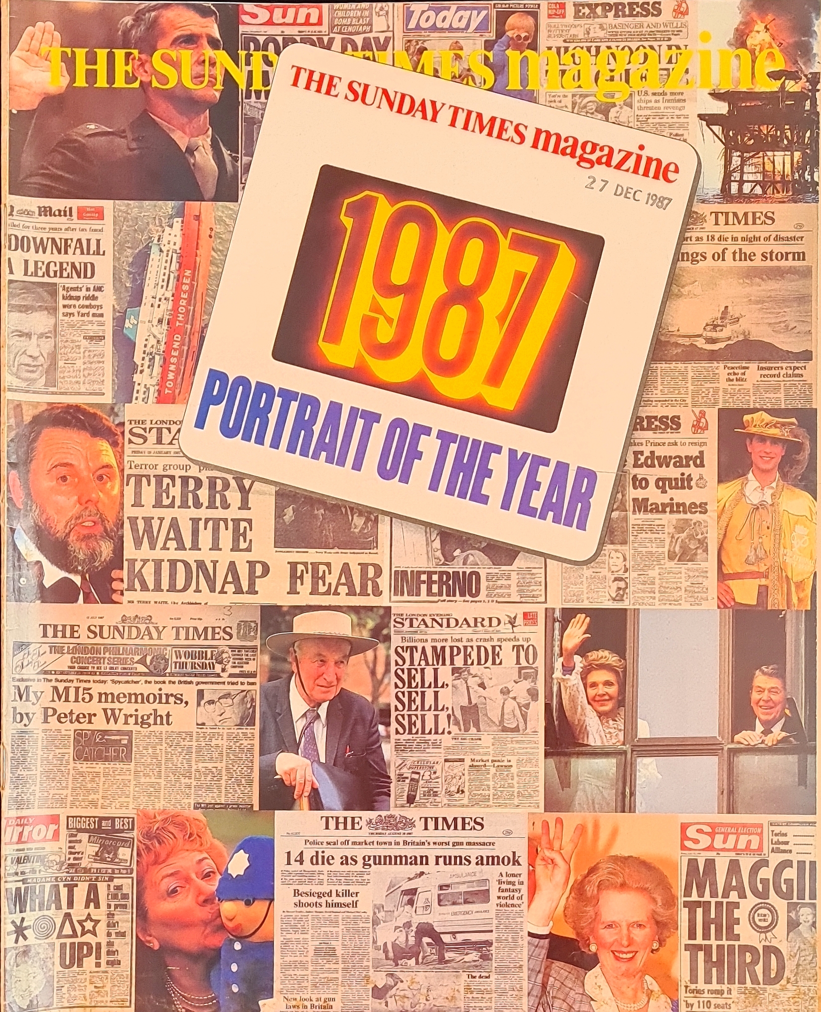Vintage Sunday Times Magazine December 27th 1987