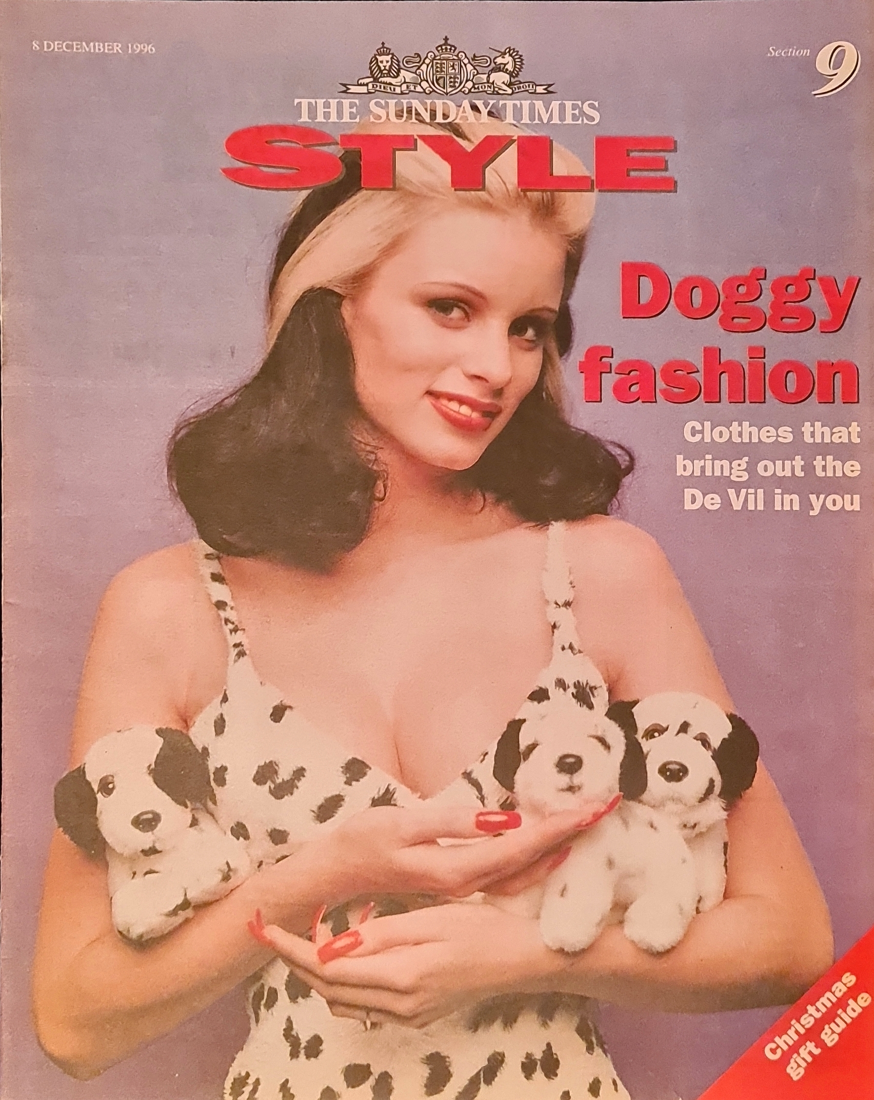 Sunday Times Style Magazine December 8th 1996