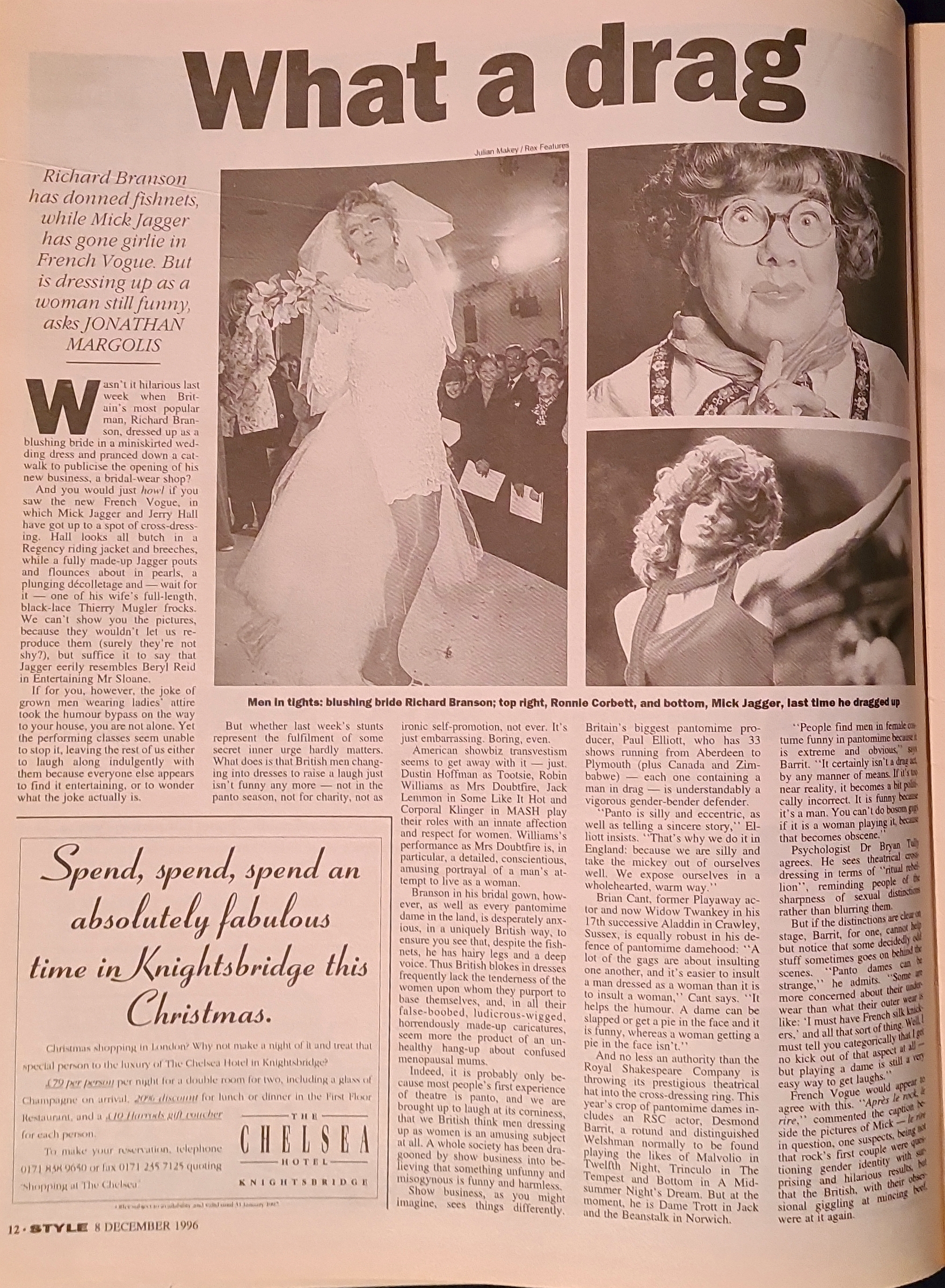 Sunday Times Style Magazine December 8th 1996 - Image 4