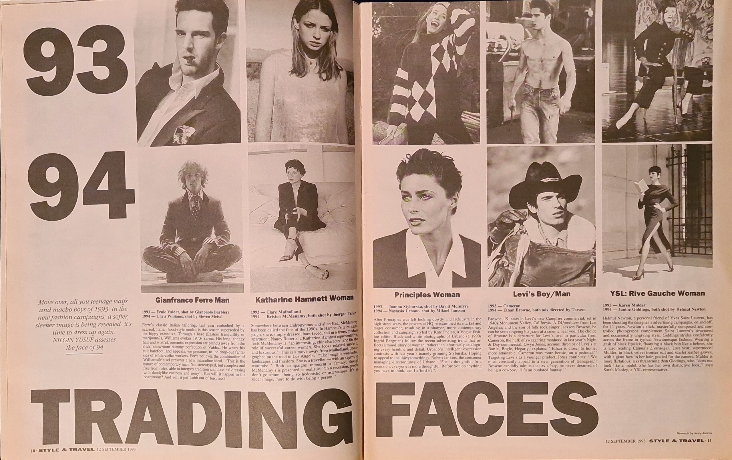 Vintage Sunday Times Style & Travel Magazine September 12th 1993 - Image 4