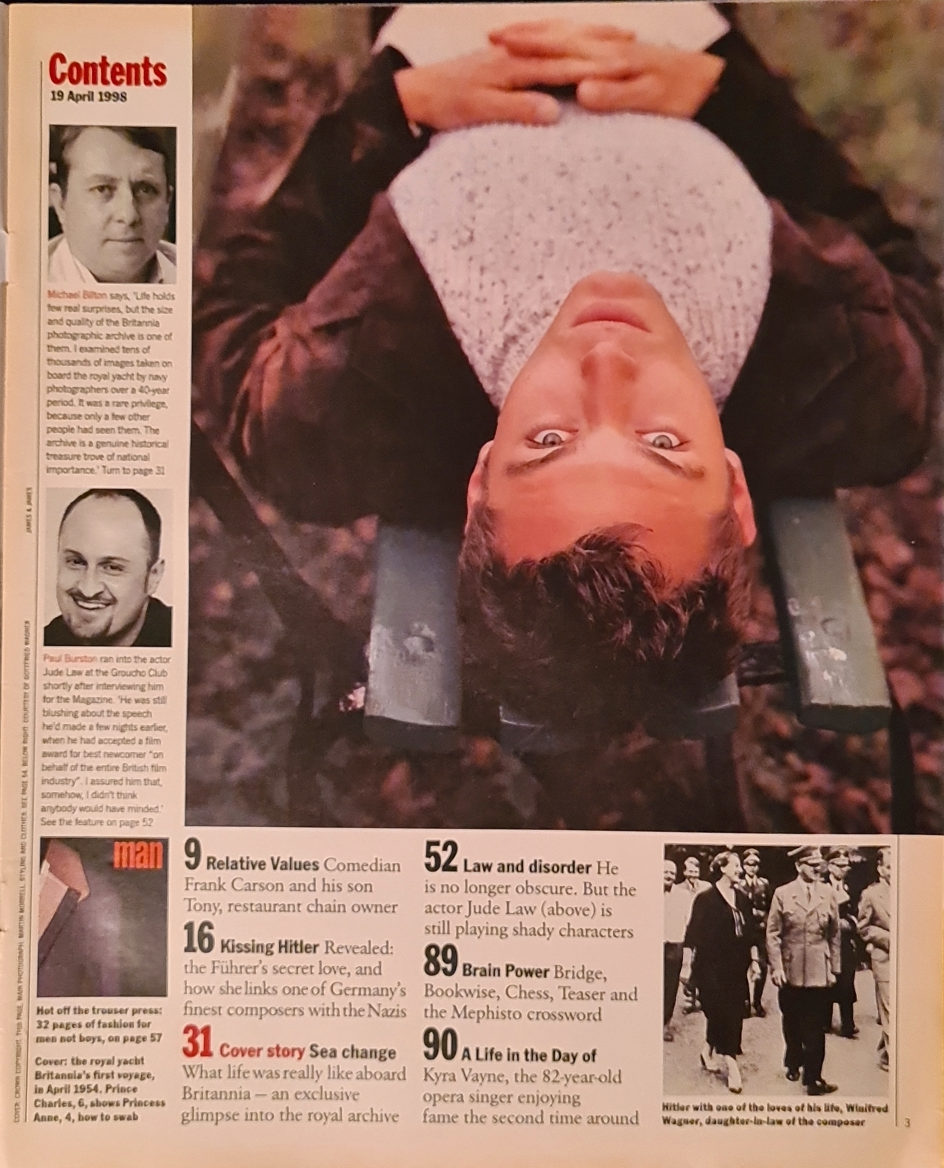 Vintage Sunday Times Magazine April 19th 1998 - Image 2