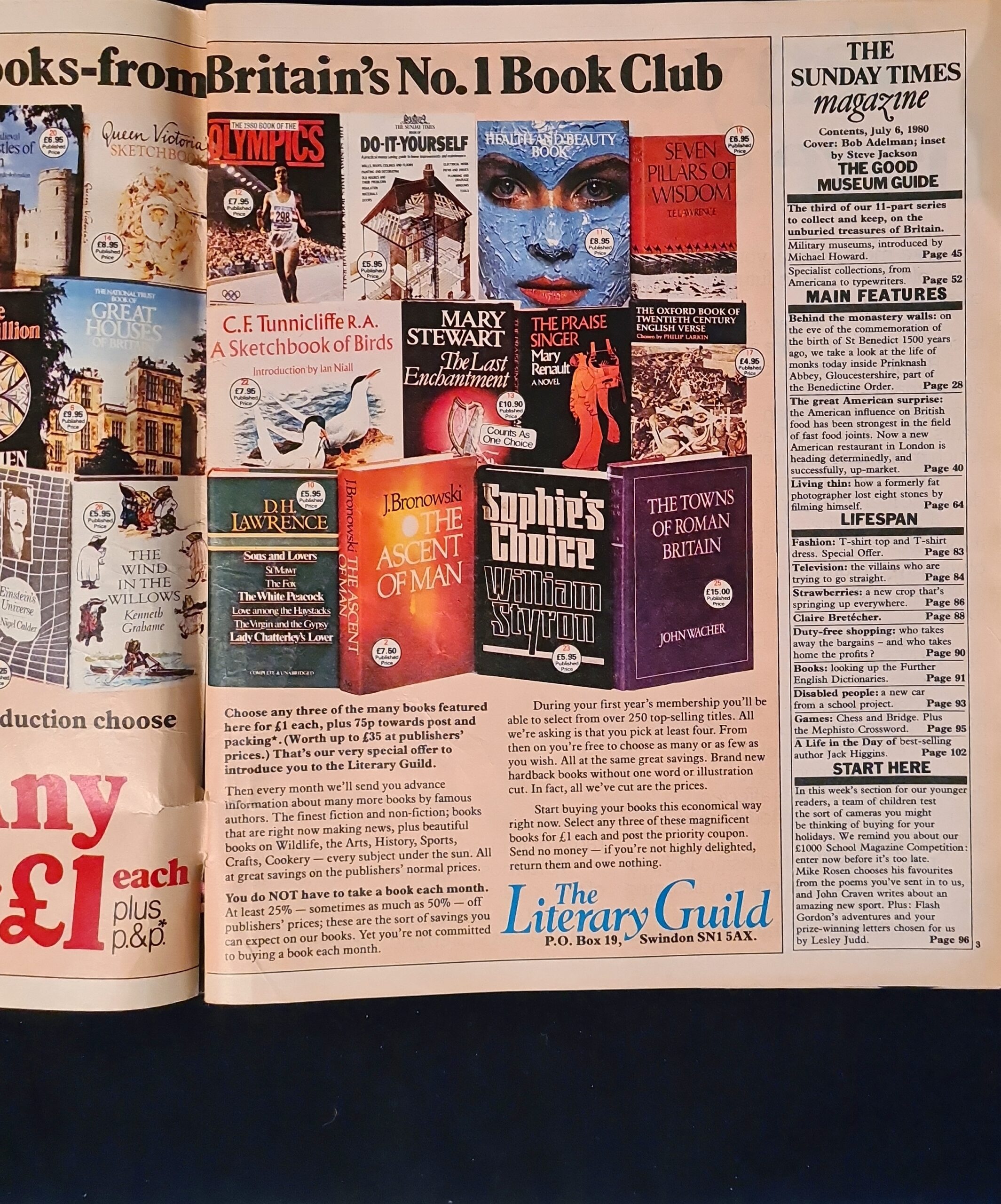 Vintage Sunday Times Magazine July 6th 1980 - Image 2
