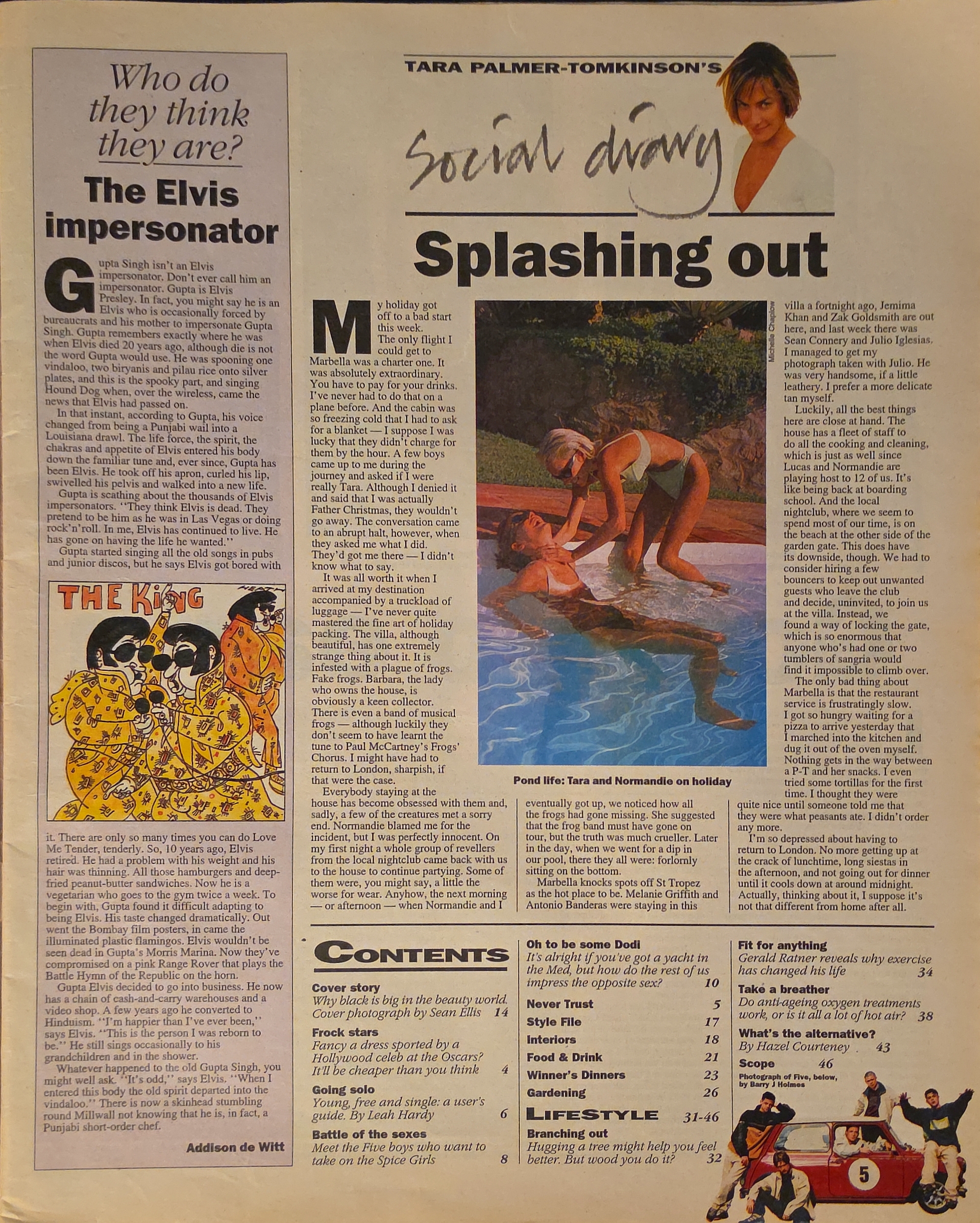 Vintage Sunday Times Style Magazine August 17th 1997 - Image 2