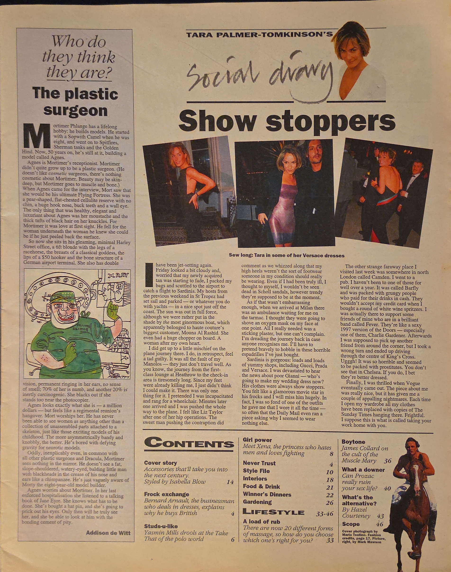 Vintage Sunday Times Style Magazine July 27th 1997 - Image 2
