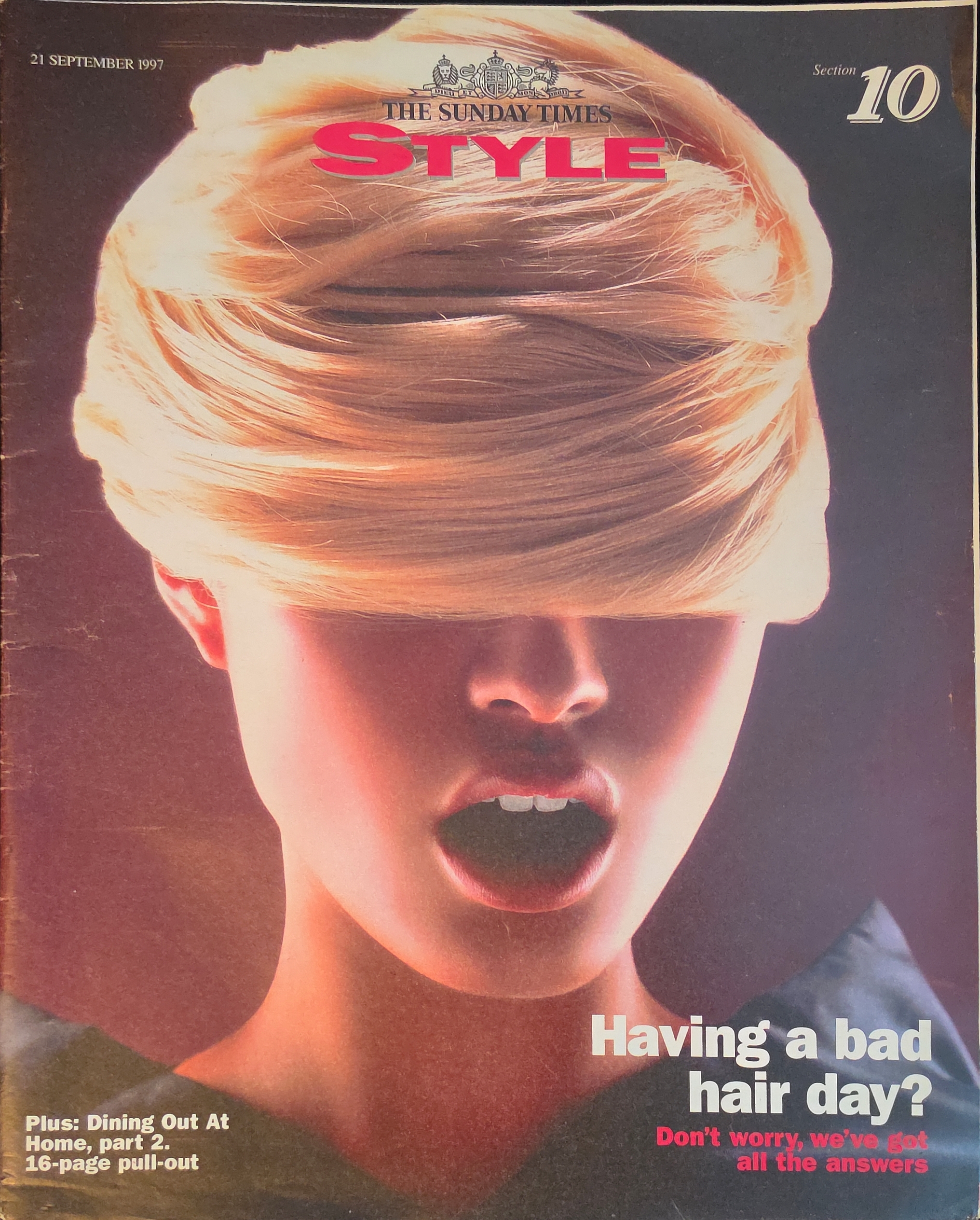 Vintage Sunday Times Style Magazine September 21st 1997