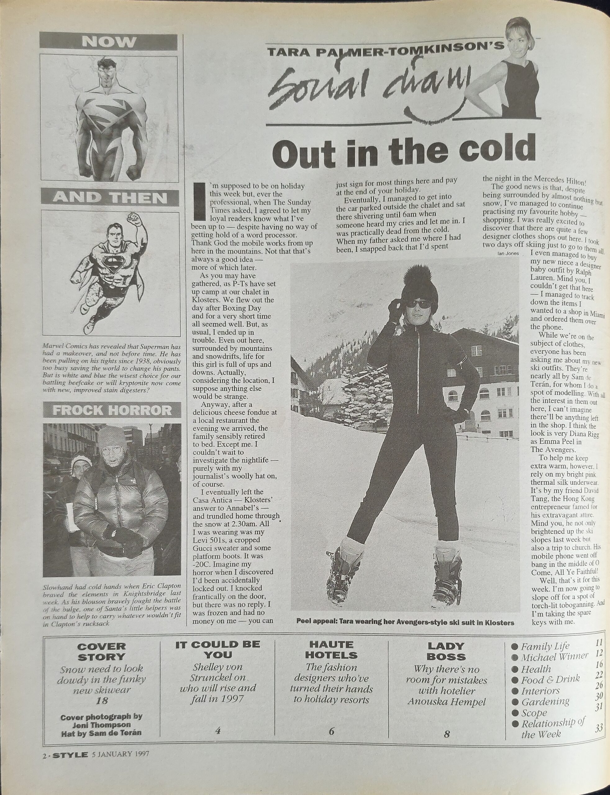 Vintage Sunday Times Style Magazine January 5th 1997 - Image 2
