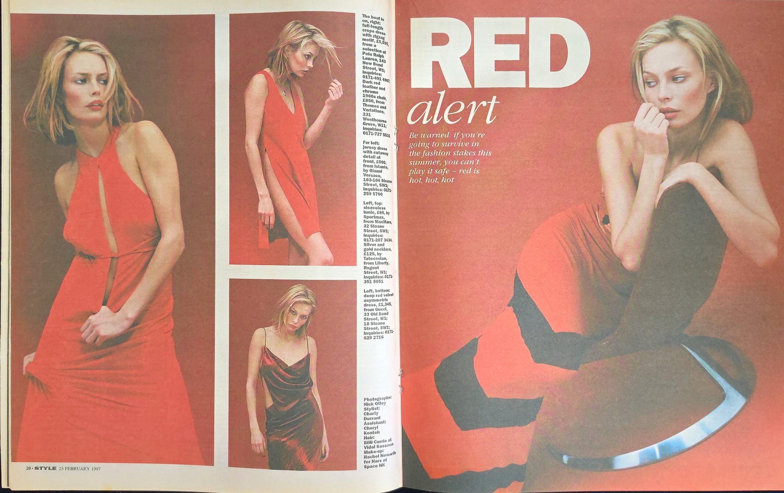 Vintage Sunday Times Style Magazine February 23rd 1997 - Image 5