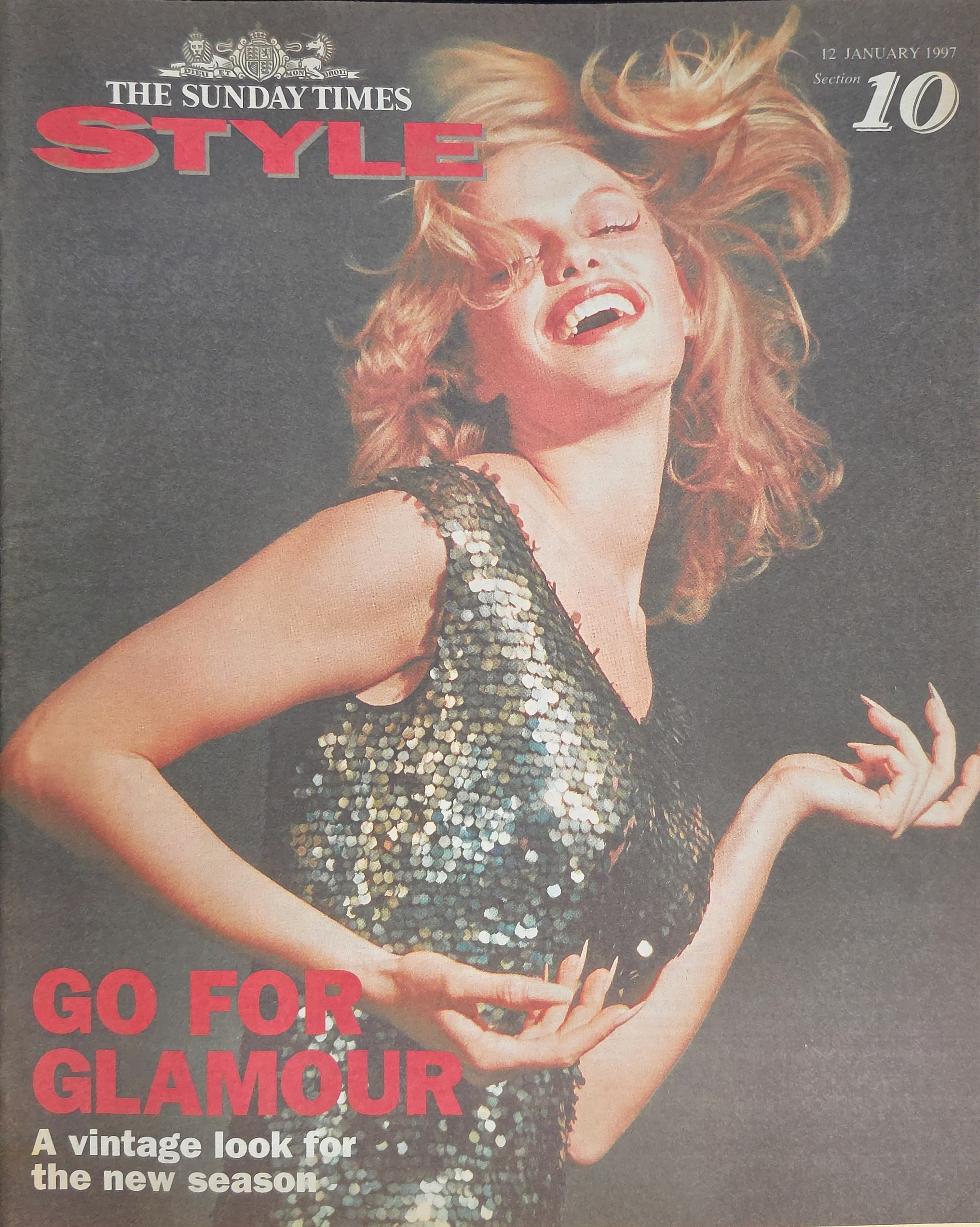 Vintage Sunday Times Style Magazine January 12th 1997