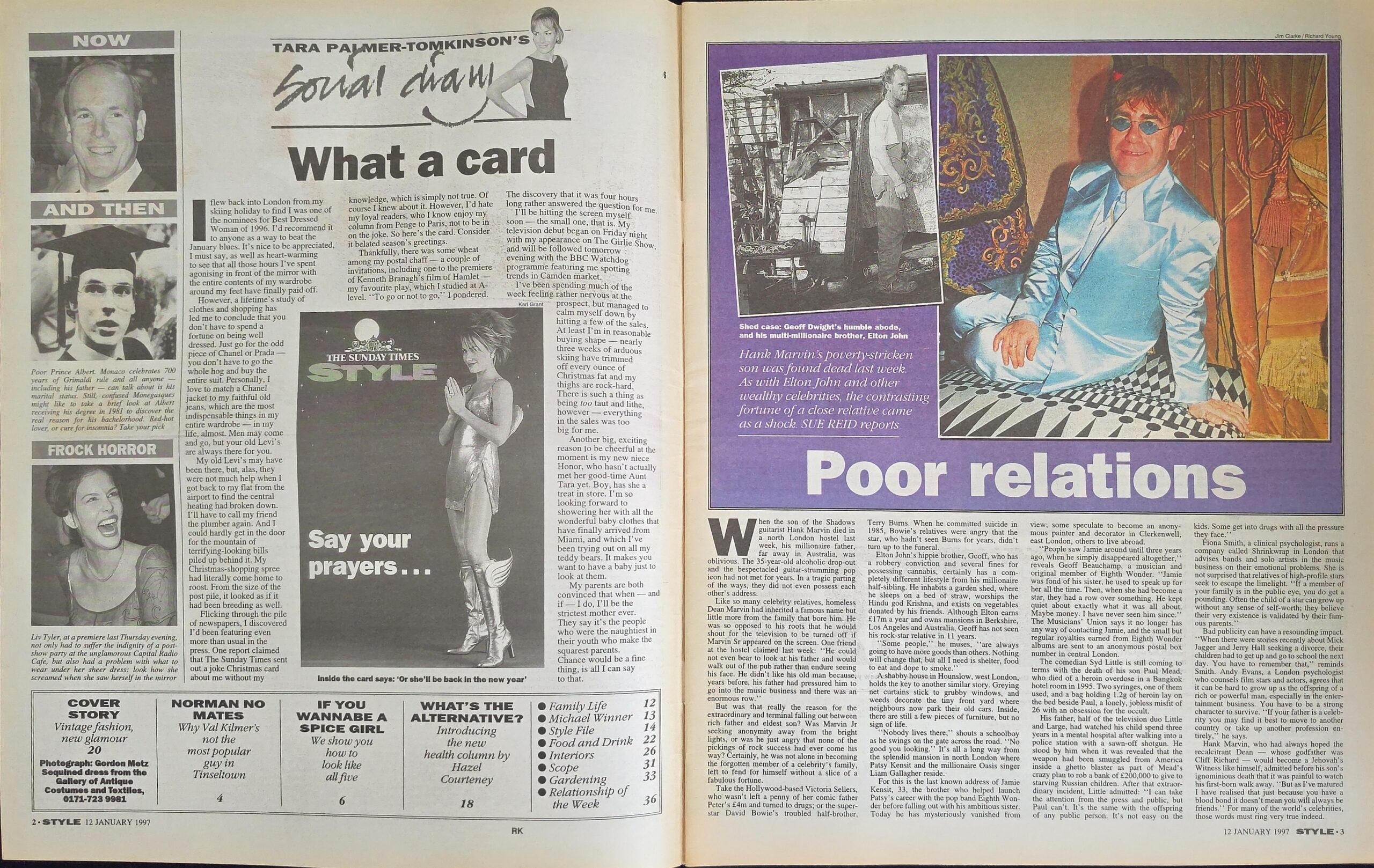 Vintage Sunday Times Style Magazine January 12th 1997 - Image 2