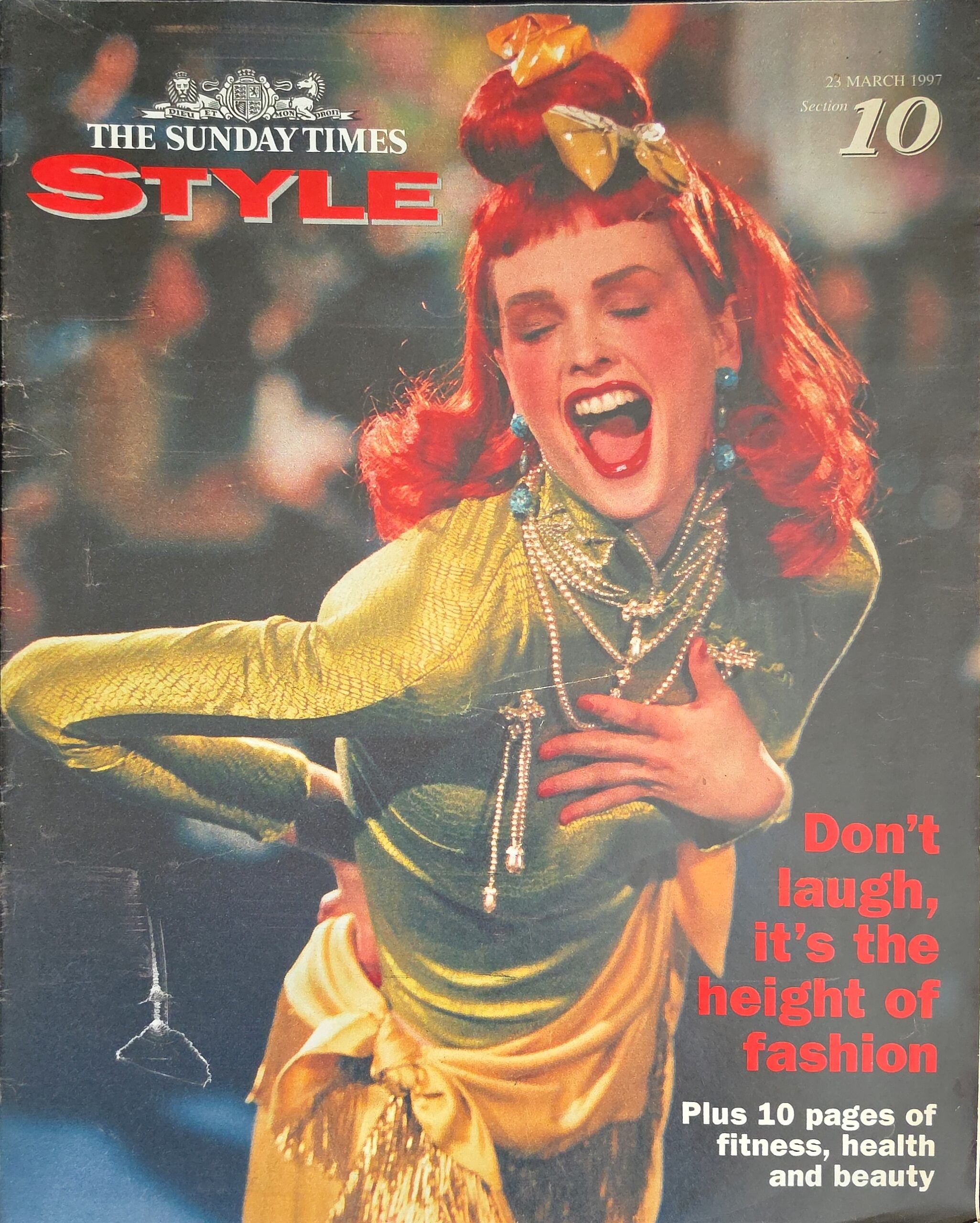 Vintage Sunday Times Style Magazine March 23rd 1997