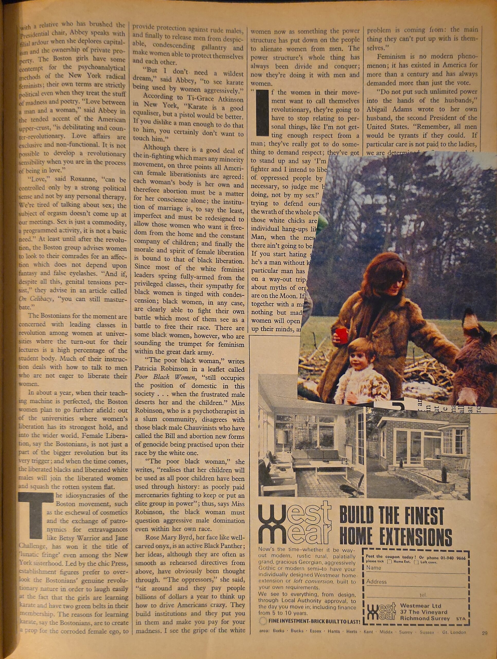 Vintage Sunday Times Magazine September 14th 1969 cut outs and minor damage - Image 7